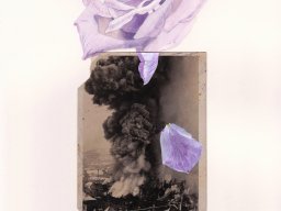 Smoke poetry, 21/29, mixed media/paper, 2023